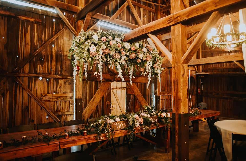 Indoor ceremony barn wedding Kansas City Photography: The Bold Americana / Vera Gayazov Photography Venue: Tobacco Barn Farm